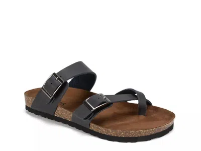 White Mountain Gracie Slide Sandal In Black