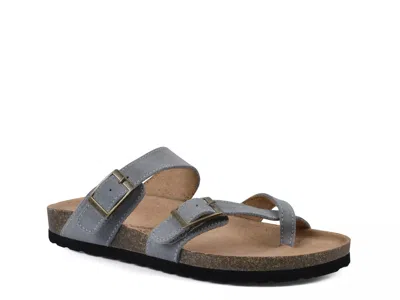 White Mountain Gracie Slide Sandal In Blue