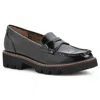 White Mountain Gunner Loafer In Black