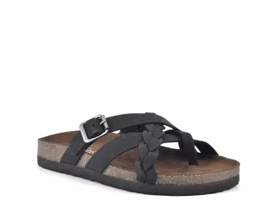 White Mountain Harrington Sandal In Black