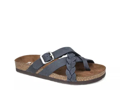White Mountain Harrington Sandal In Blue