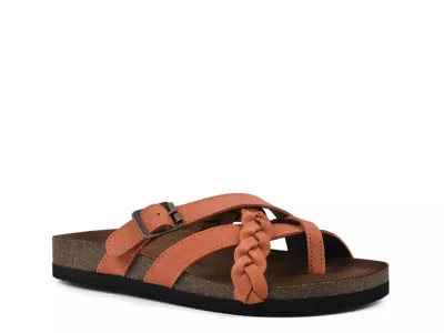 White Mountain Harrington Sandal In Orange