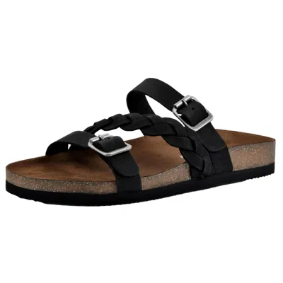 White Mountain Huntington Black Nubuck W25963-975 Women's