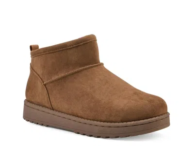 White Mountain Inspa Cozy Bootie In Chestnut Brown
