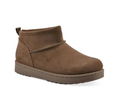 White Mountain Inspa Cozy Bootie In Dark Brown