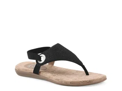 White Mountain Lifeway Sandal In Black