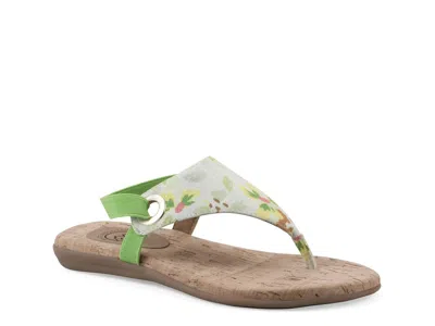 White Mountain Lifeway Sandal In Green