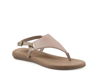 White Mountain Lifted Sandal In Brown