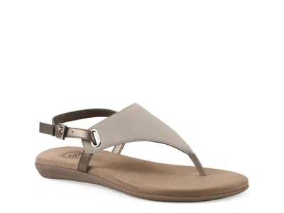 White Mountain Lifted Sandal In Brown