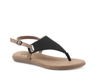 White Mountain Lifted Sandal In Multi