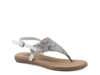 White Mountain Lifted Sandal In Multi