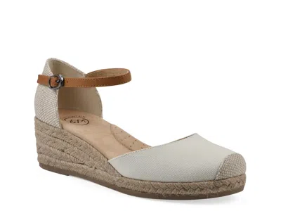 White Mountain Maintain Espadrille Wedge Pump In Brown