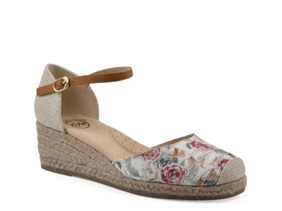 White Mountain Maintain Espadrille Wedge Pump In Pink