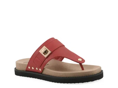 White Mountain Malabar Sandal In Red