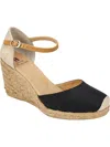White Mountain Mamba Womens Ankle Strap Heel Wedge Sandals In Multi