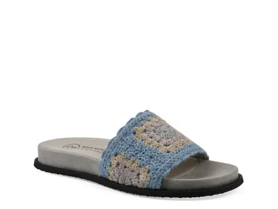White Mountain Maxim Sandal In Blue