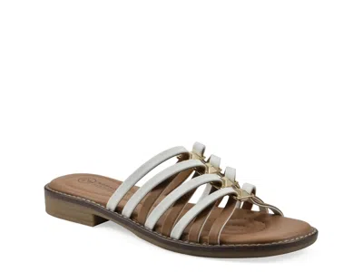 White Mountain Mazy Sandal In Multi