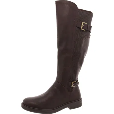 White Mountain Medtate Womens Faux Leather Zipper Knee-high Boots In Multi