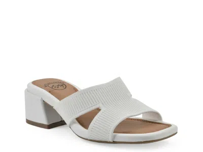 White Mountain Milled Sandal In Blue