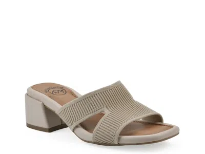White Mountain Milled Sandal In Brown