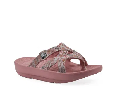 White Mountain Rip Sandal In Pink