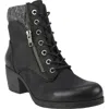 White Mountain Stuart Womens Zipper Faux Leather Ankle Boots In Multi
