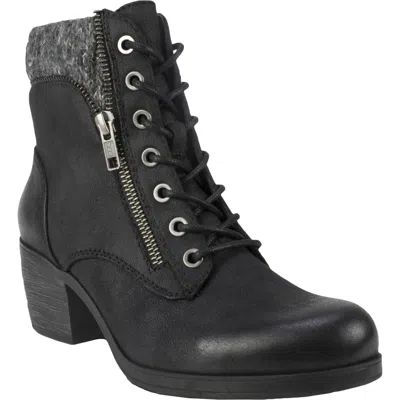 White Mountain Stuart Womens Zipper Faux Leather Ankle Boots In Multi
