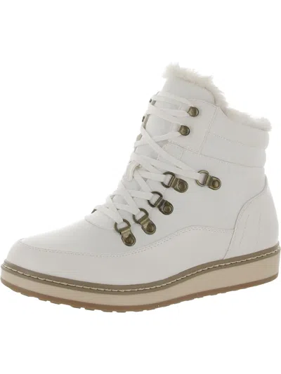 White Mountain Tamasha Womens Faux Leather Winter & Snow Boots In White