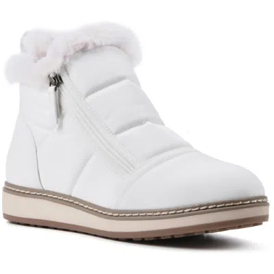 White Mountain Taurus Womens Faux Leather Trim Faux Shearling Winter & Snow Boots In Multi