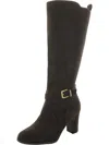 WHITE MOUNTAIN TEALS WOMENS FAUX LEATHER TALL KNEE-HIGH BOOTS