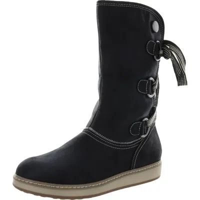 White Mountain Tivia Womens Lace-up Man Made Mid-calf Boots In Multi