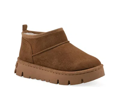 White Mountain Toree Platform Bootie In Brown