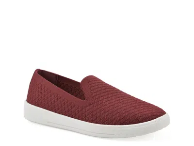 White Mountain Upstay Slipon Sneaker In Burgundy