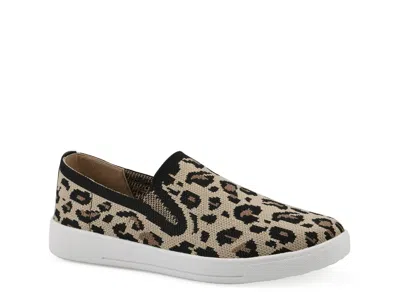 White Mountain Upstay Slipon Sneaker In Leopard Print