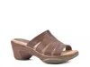 White Mountain Valora Platform Sandal In Brown