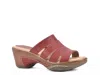 White Mountain Valora Platform Sandal In Red