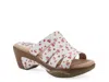 White Mountain Valora Platform Sandal In White