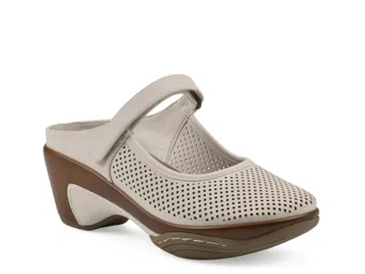 White Mountain Vinto2 Mary Jane Clog In Gray