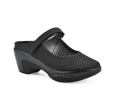 White Mountain Vinto2 Mary Jane Clog In Black
