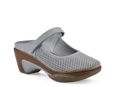 White Mountain Vinto2 Mary Jane Clog In Gray