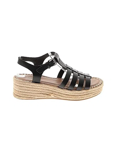 Pre-owned White Mountain Wedges In Black
