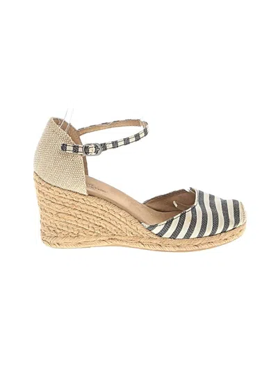 Pre-owned White Mountain Wedges In Blue