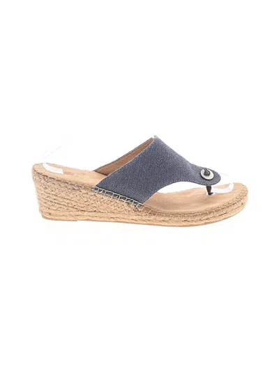 Pre-owned White Mountain Wedges In Gray