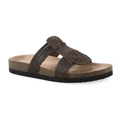 White Mountain Wm Spring 2026 Womens T-strap Footbed Sandals In Brown