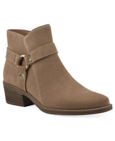 White Mountain Women's Altossa Western Bootie In Beach Wood Suede