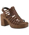White Mountain Barbea Platform Sandal In Brown