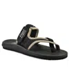 White Mountain Women's Basket Round Toe Flat Sandals