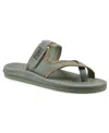 White Mountain Women's Basket Round Toe Flat Sandals