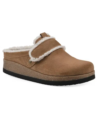 White Mountain Fit Womens Textured Casual And Fashion Sneakers In Chestnut Suede