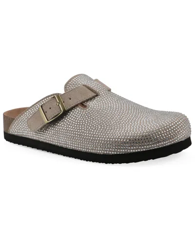 White Mountain Women's Bellamy Footbeds Clog In Gray